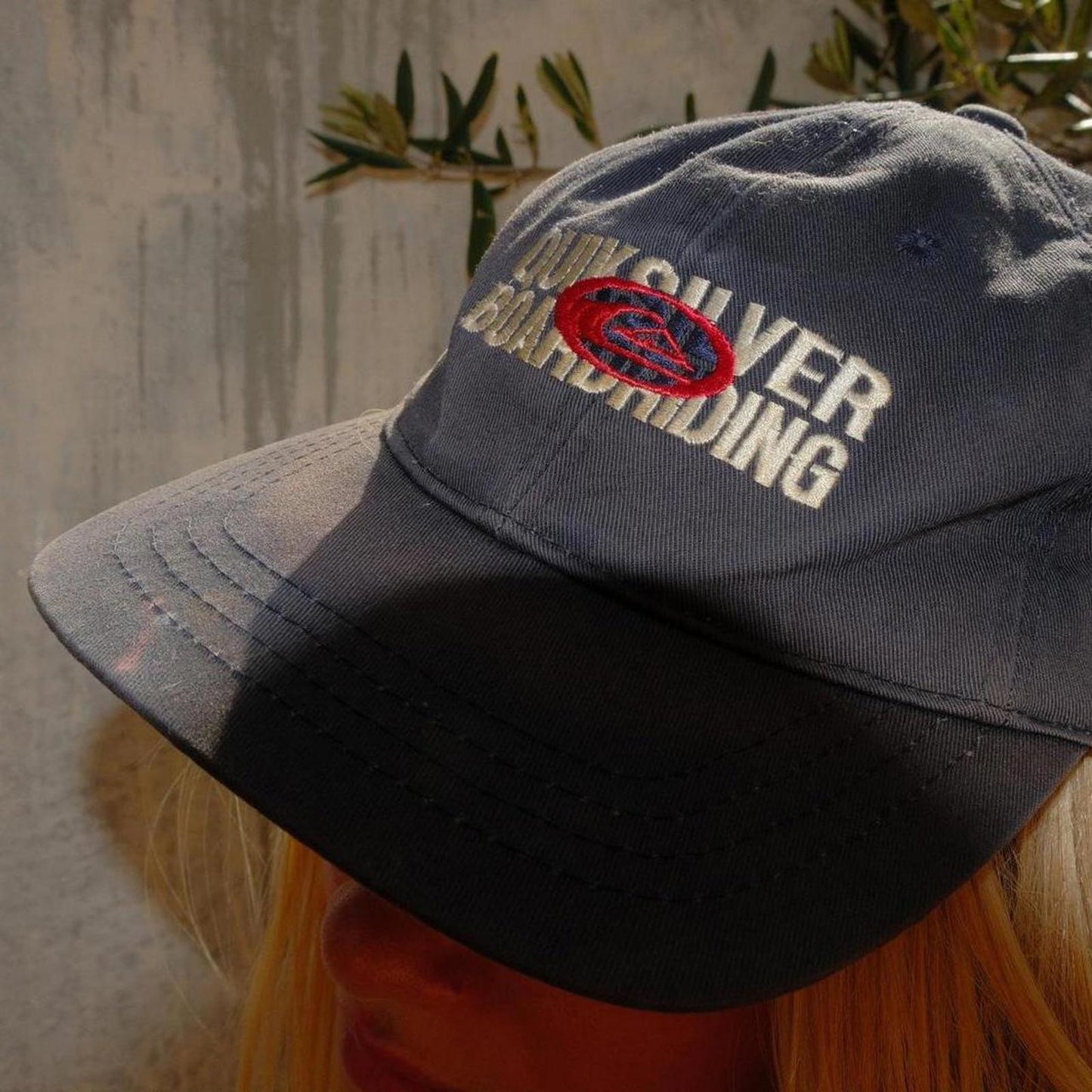 Quiksilver Men's Navy and Grey Hat