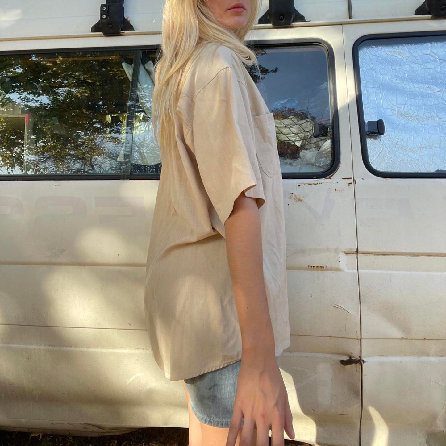 Beige Relaxed Fit Shirt